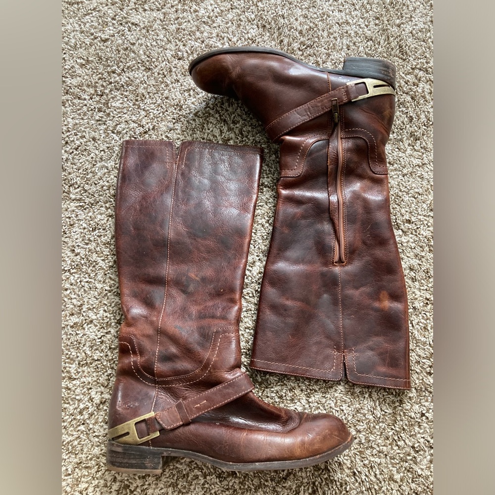 UGG Channing II Leather Riding Boots